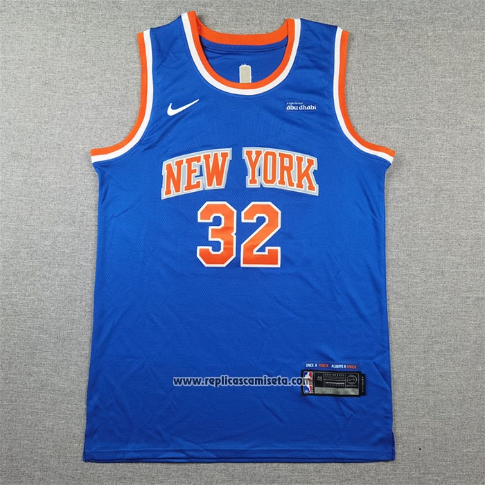 Camiseta New York Knicks Karl-Anthony Towns #32 Icon 2024-25 Azul